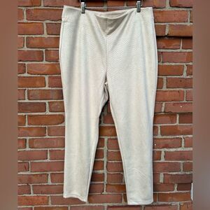 Cato Faux Suede Chevron Pants